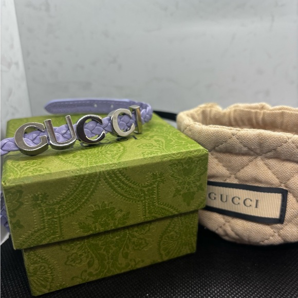 NWT! Gucci Lavender Leather Bracelet Comes with Box - Picture 3 of 9